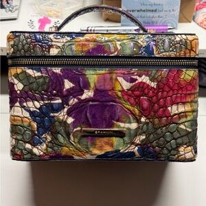 Brahmin Colorful Crocodile Embossed Cosmetic Case